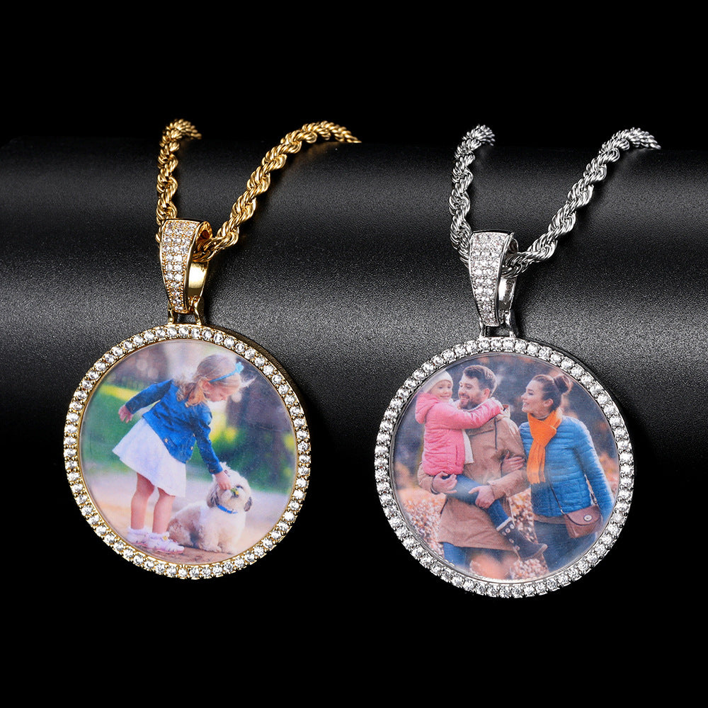 Classic Circle Photo Pendant
