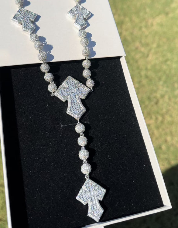 Beaded Cross Necklace