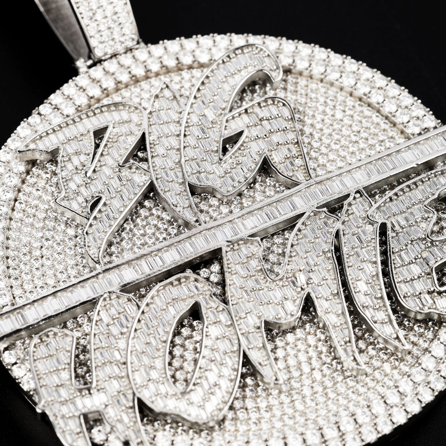 Custom Circle Pendant with Rope Chain