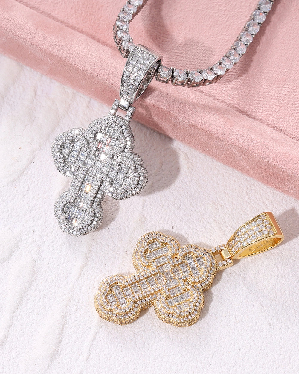 Chrome Cross Pendant