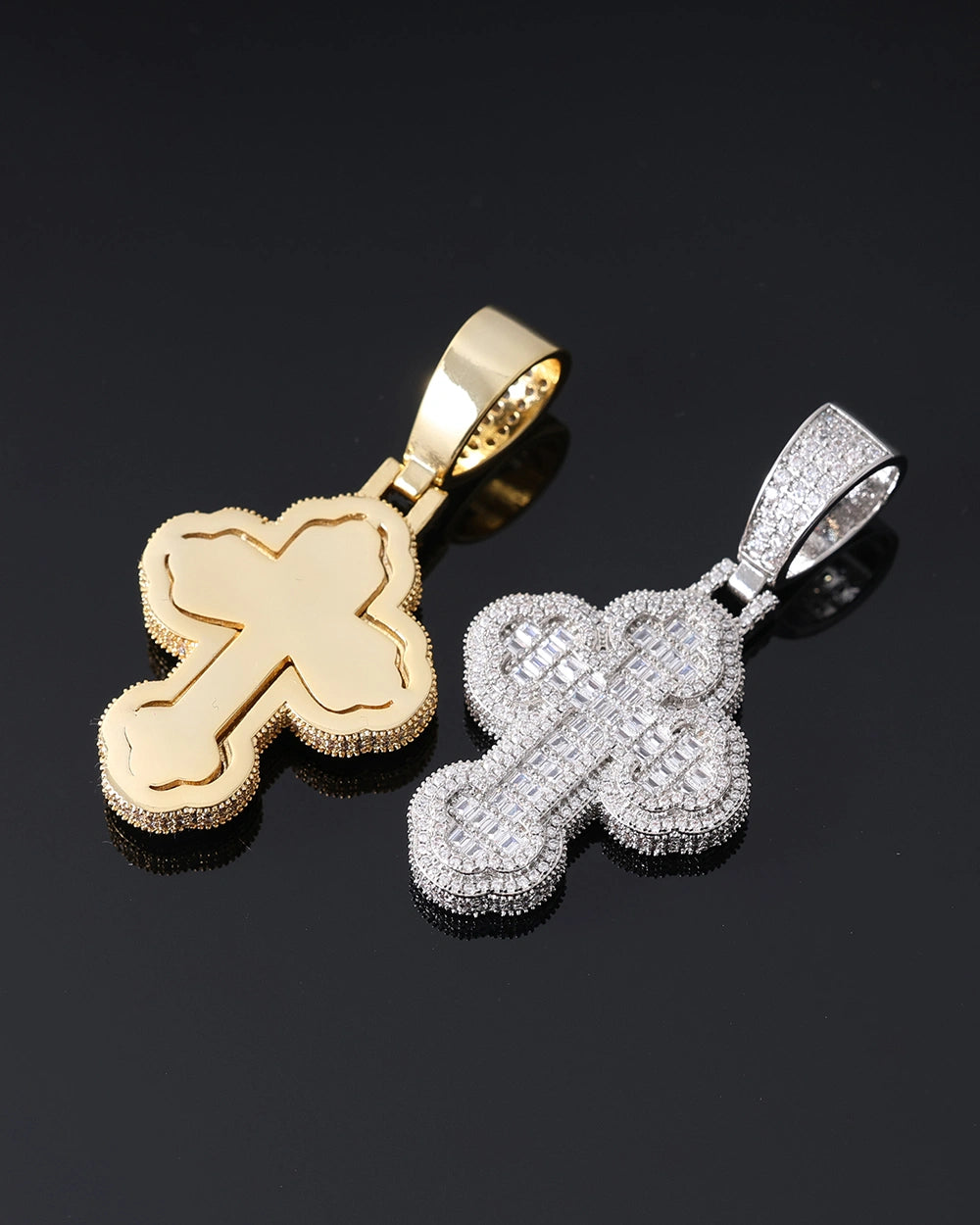 Chrome Cross Pendant