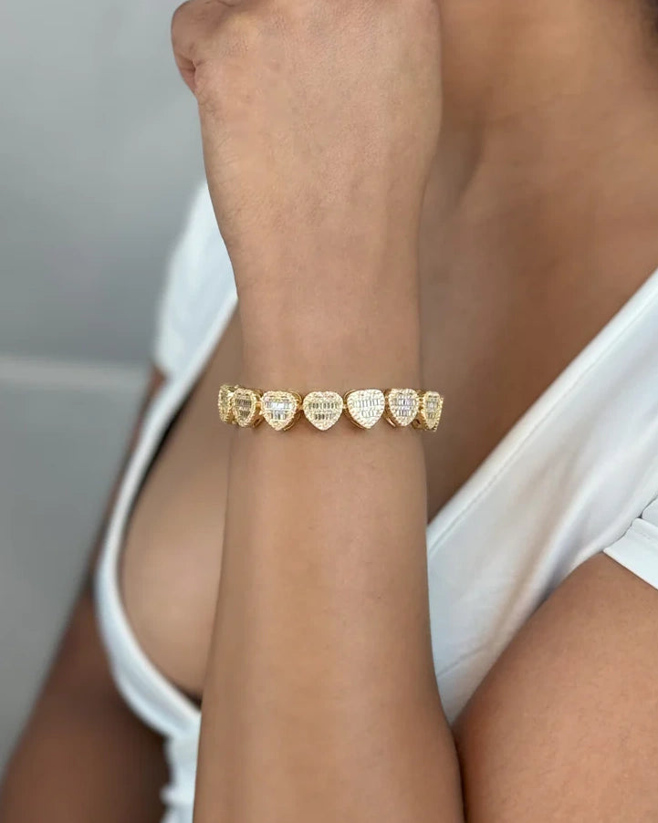 Crushed Heart Bracelet