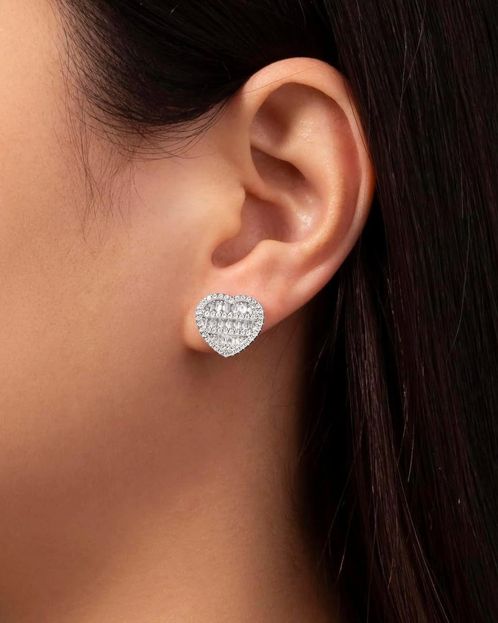 Crushed Heart Earrings