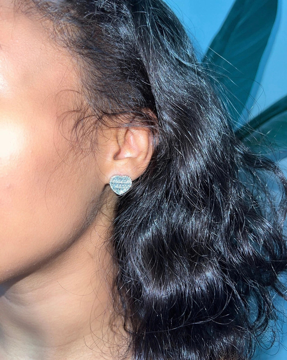 Crushed Heart Earrings