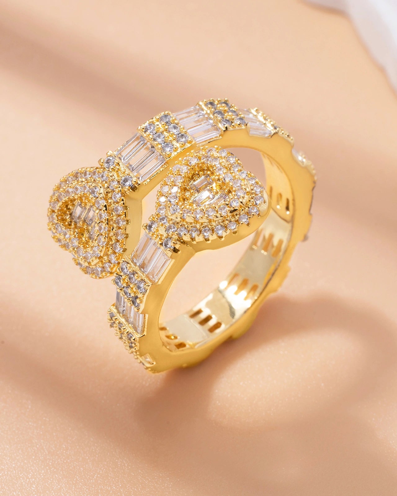 Double Heart Ring