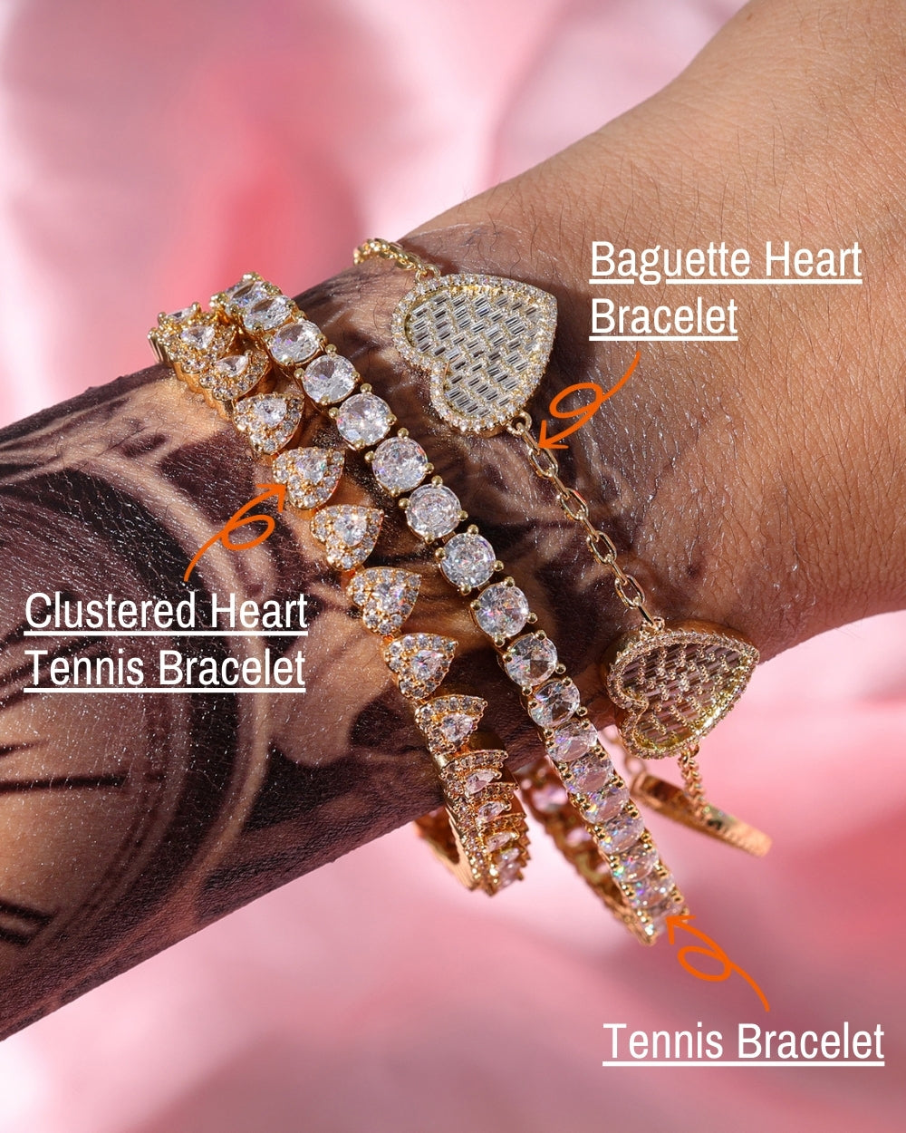 Valentine Heart Bracelet Set