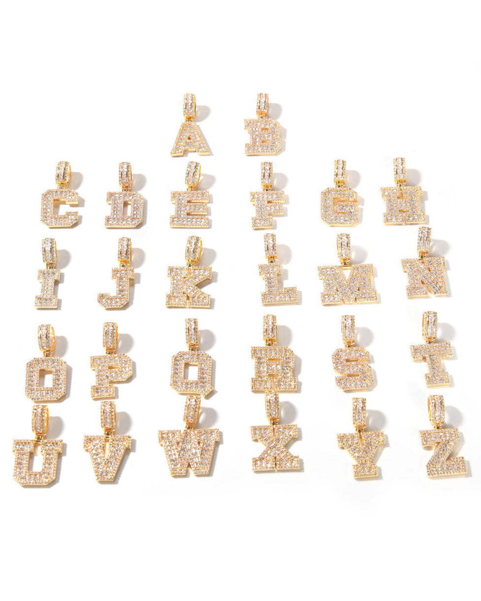 Graduation Letter Pendant Necklace