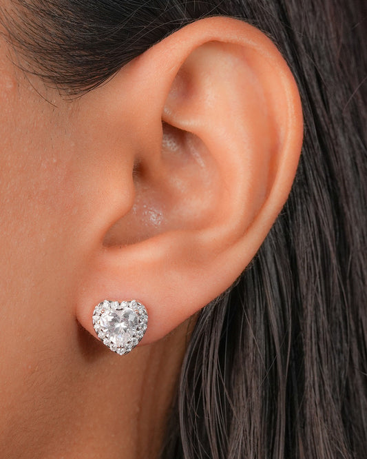 Heart Stud Earrings
