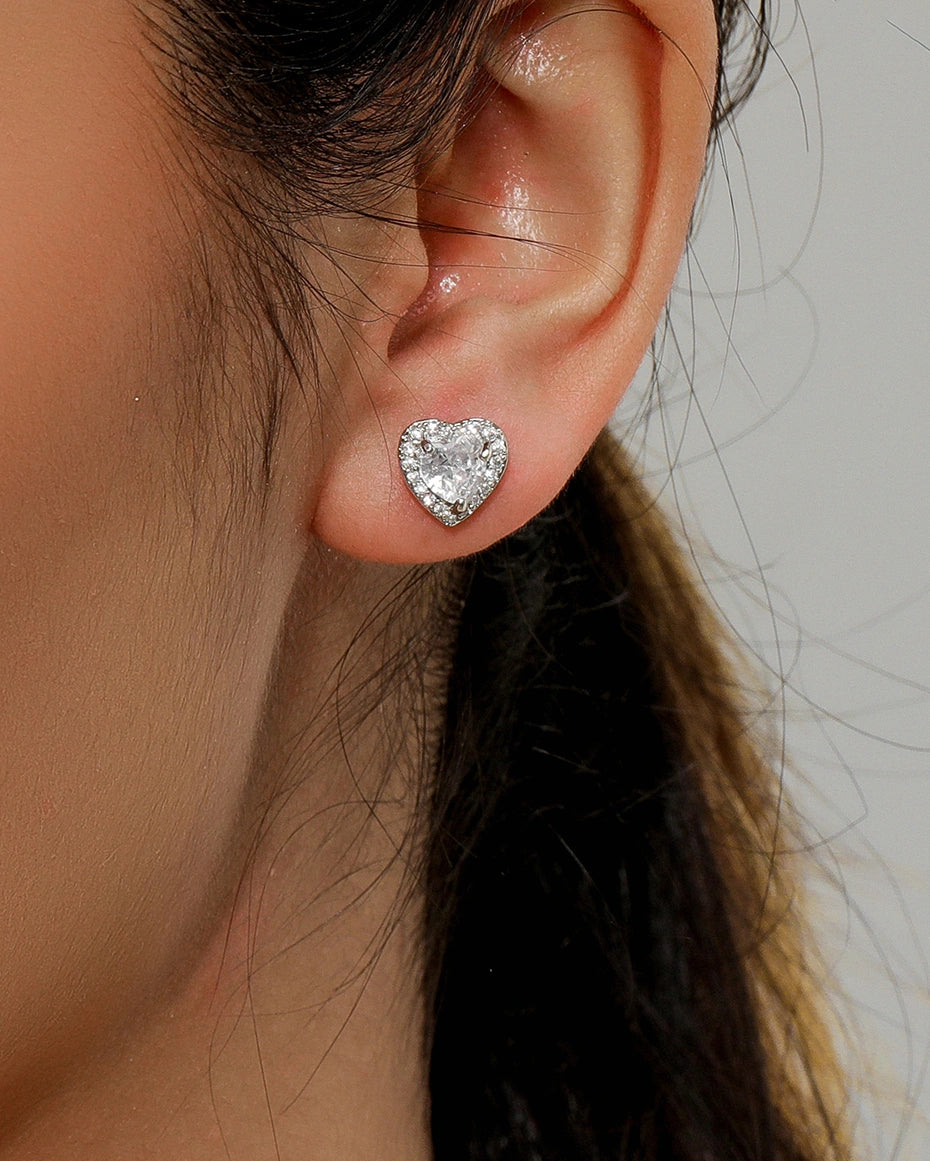 Heart Stud Earrings