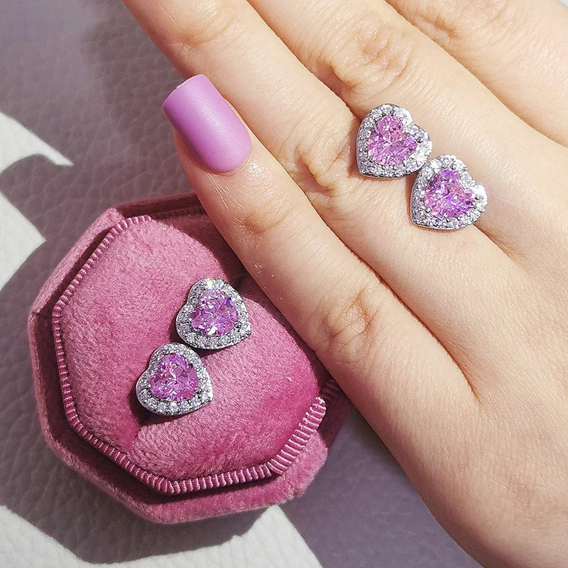 Heart Stud Earrings
