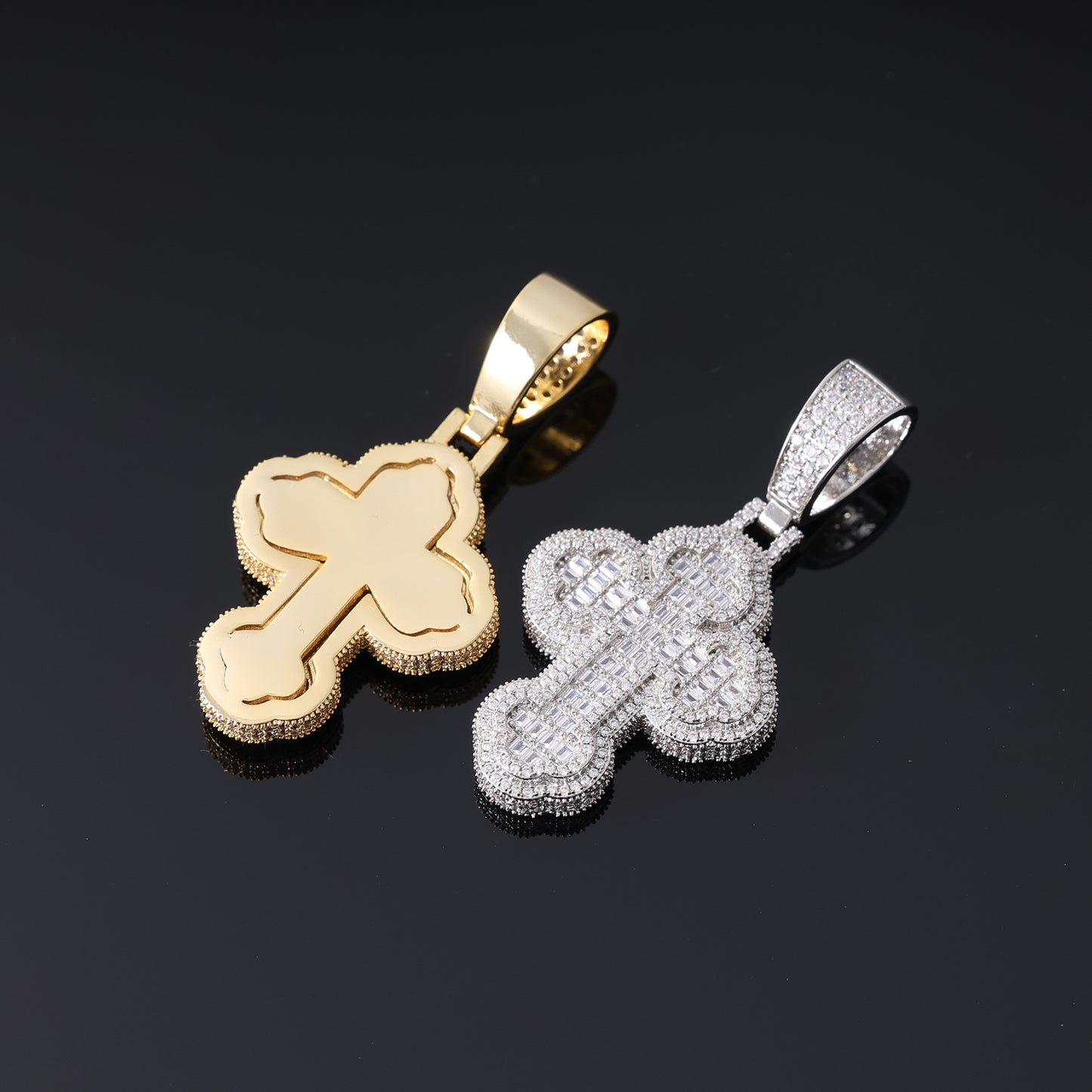 Chrome Cross Pendant