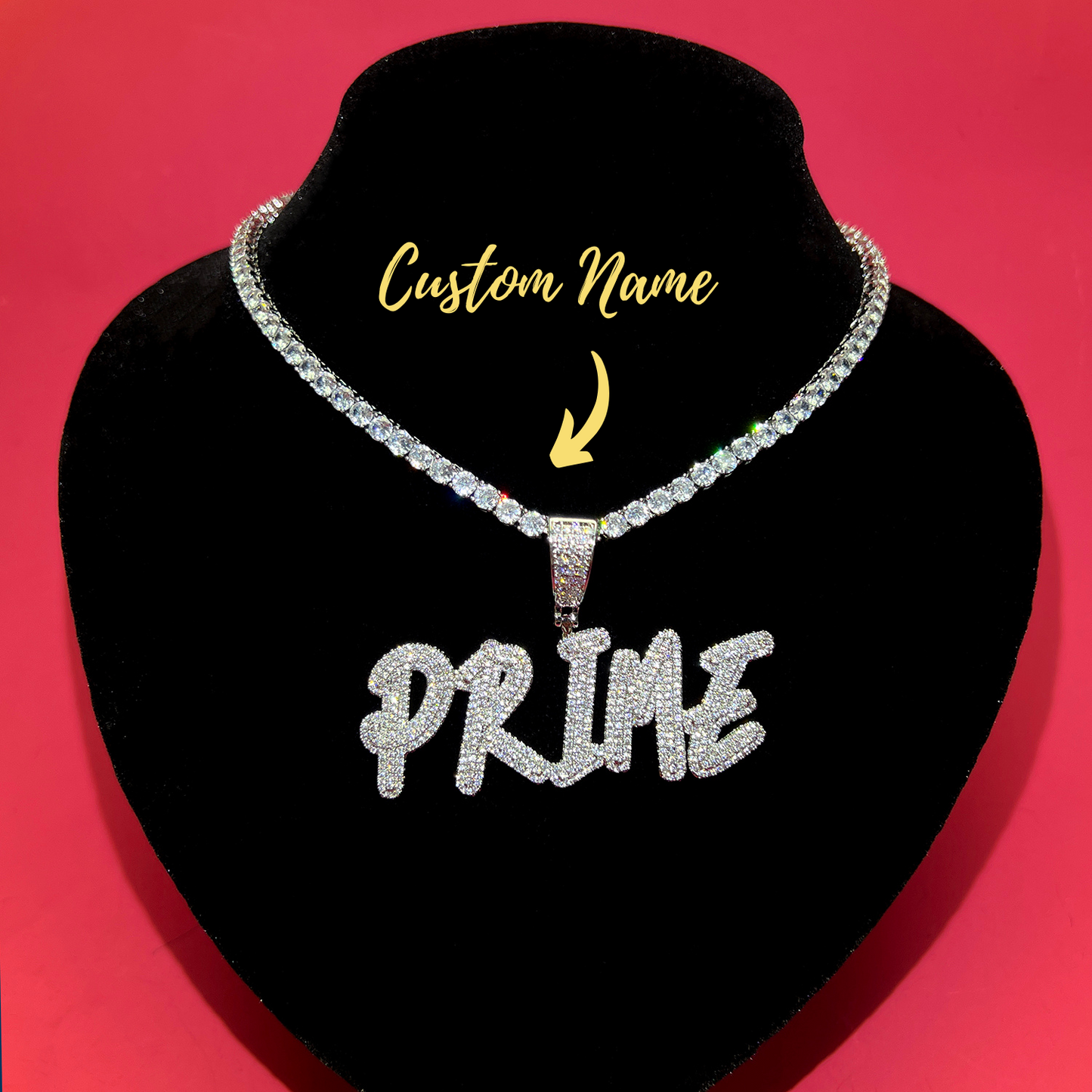 So Icy Cursive Name Necklace