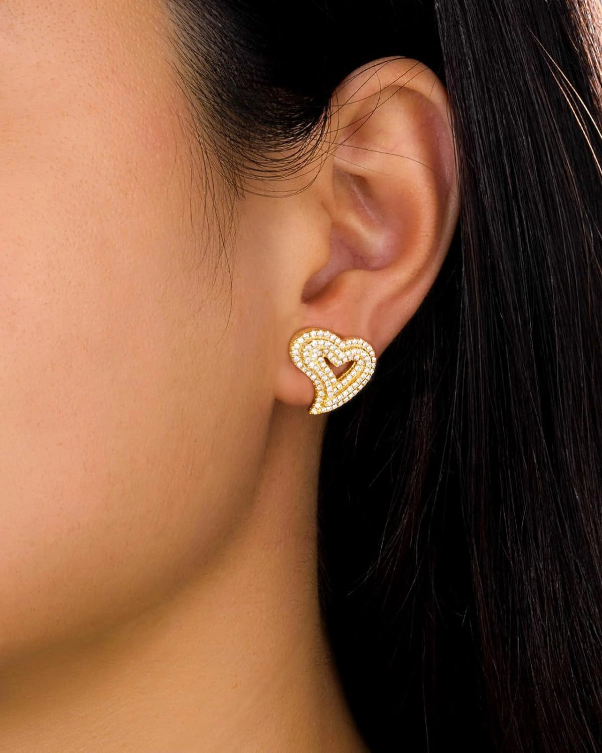 Icy Heart Earrings
