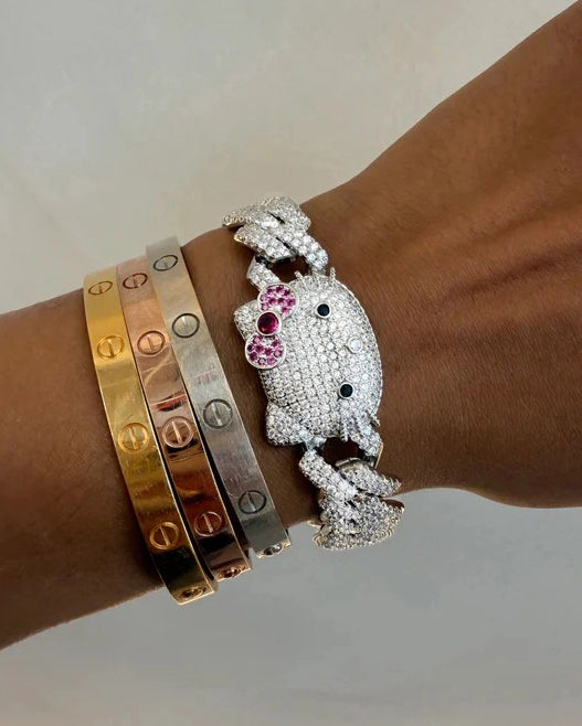 Kitty Cuban Bracelet