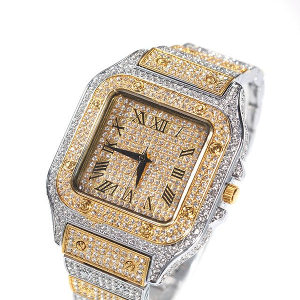 ICED SQUARE FACE WATCH