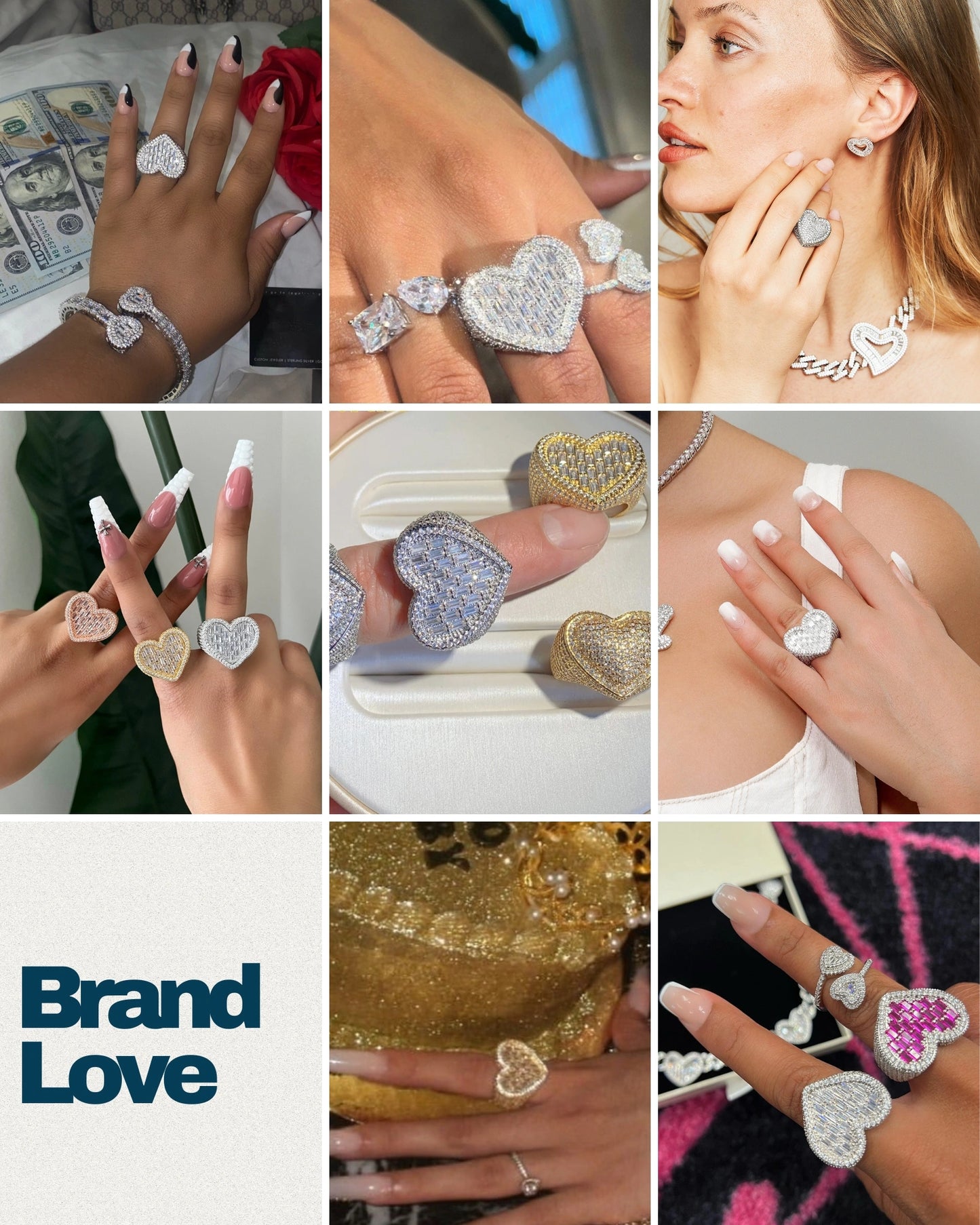 Baguette Heart Ring