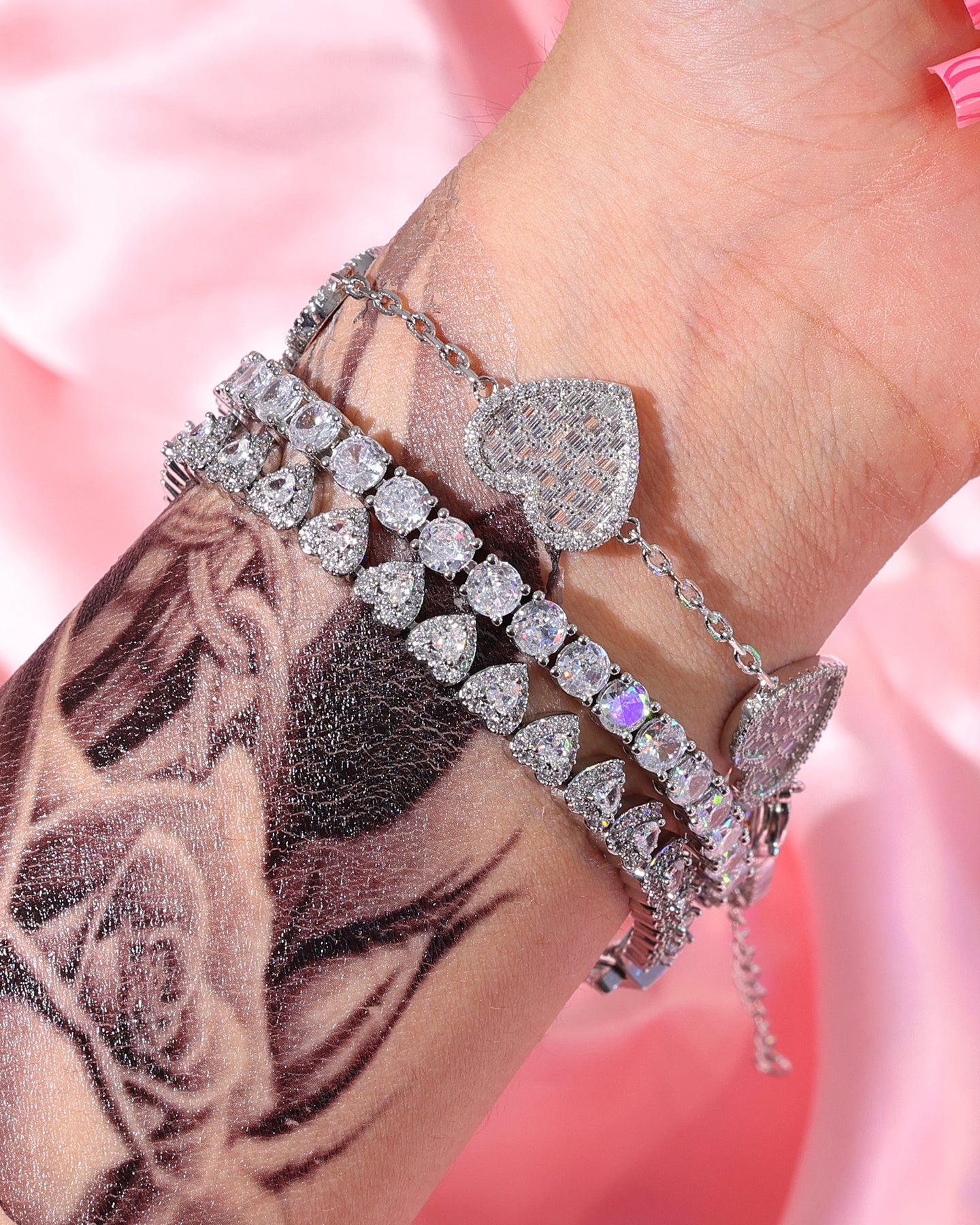Valentine Heart Bracelet Set