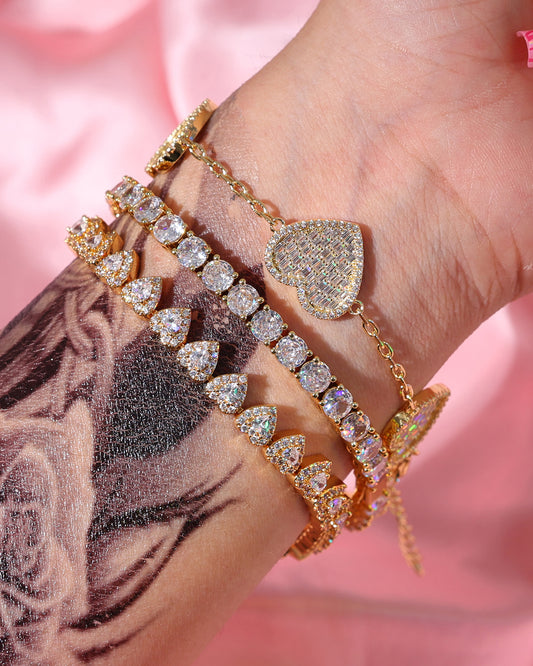 Valentine Heart Bracelet Set