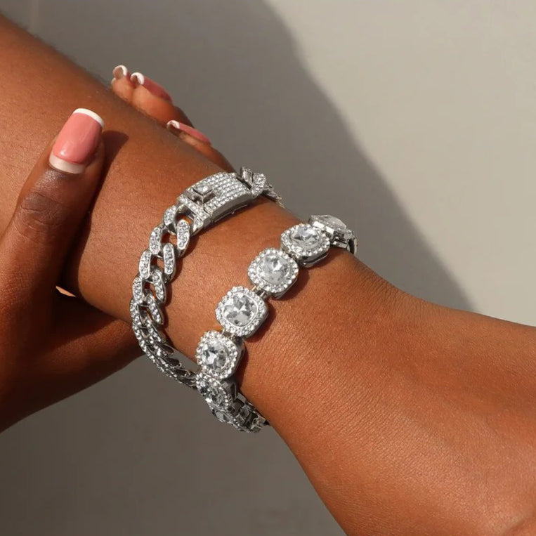 MEGAN DRIP STACK – 4PC Bling Bracelet Set