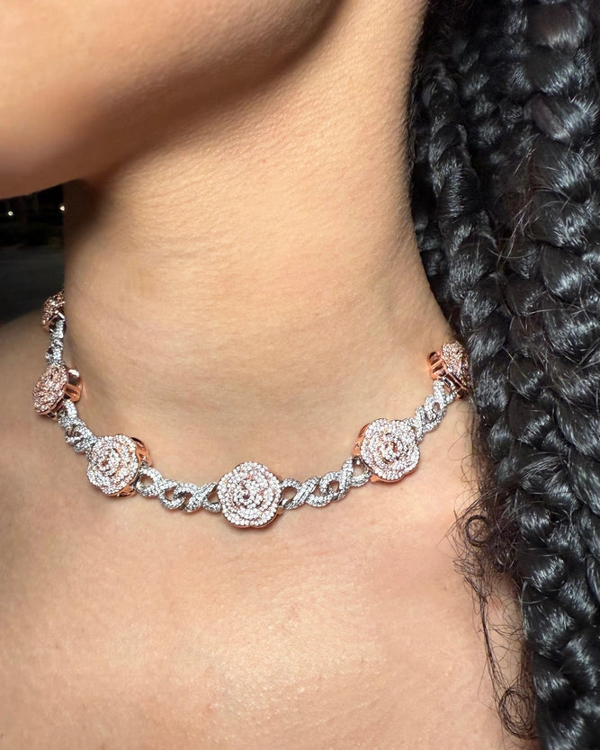 Rose Infinity Necklace