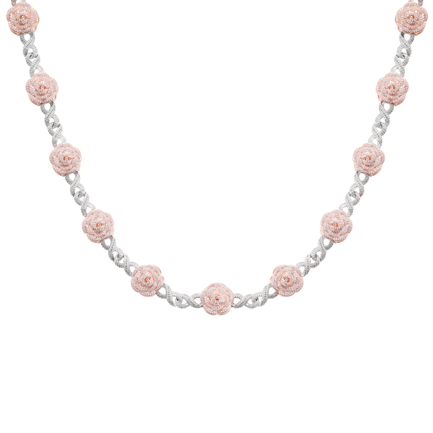 Rose Infinity Necklace