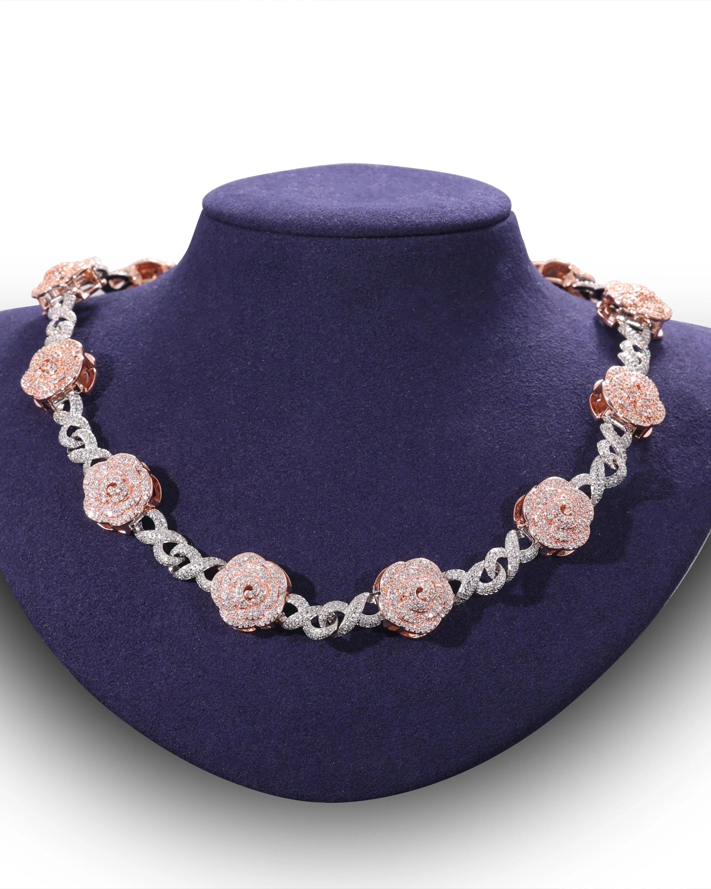 Rose Infinity Necklace