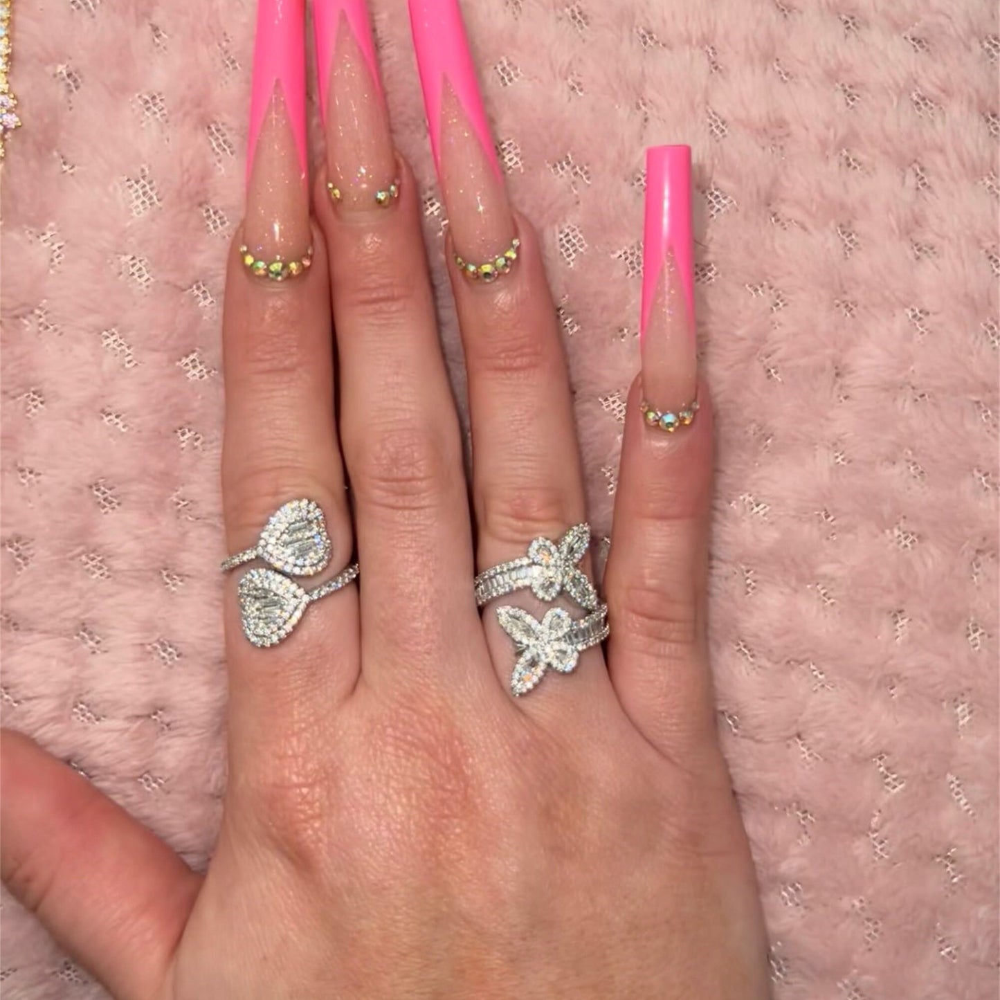 Butterfly Baguette Ring