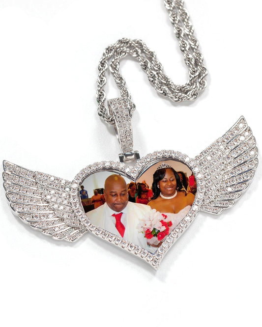 Angel Heart Photo Pendant
