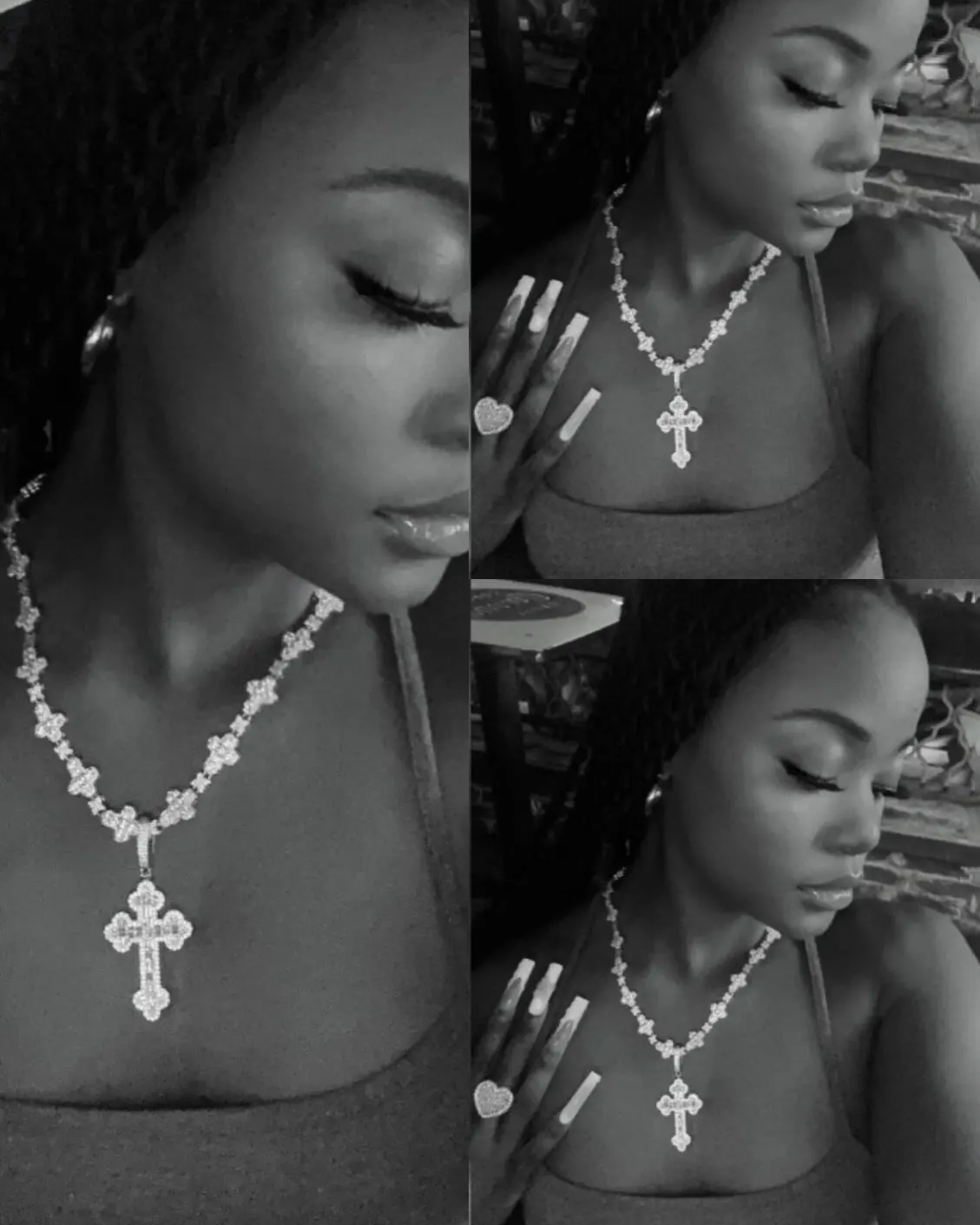 Gothic Cross Pendant Necklace