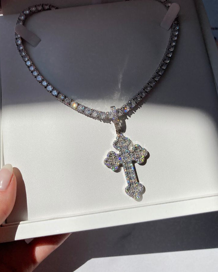 Gothic Cross Pendant Necklace