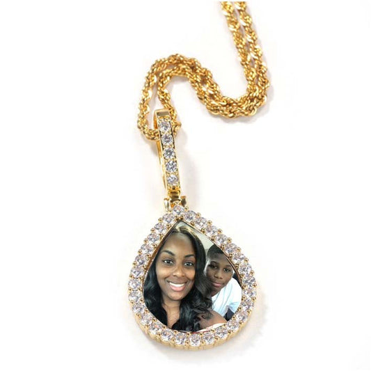 Teardrop Classic Photo Pendant