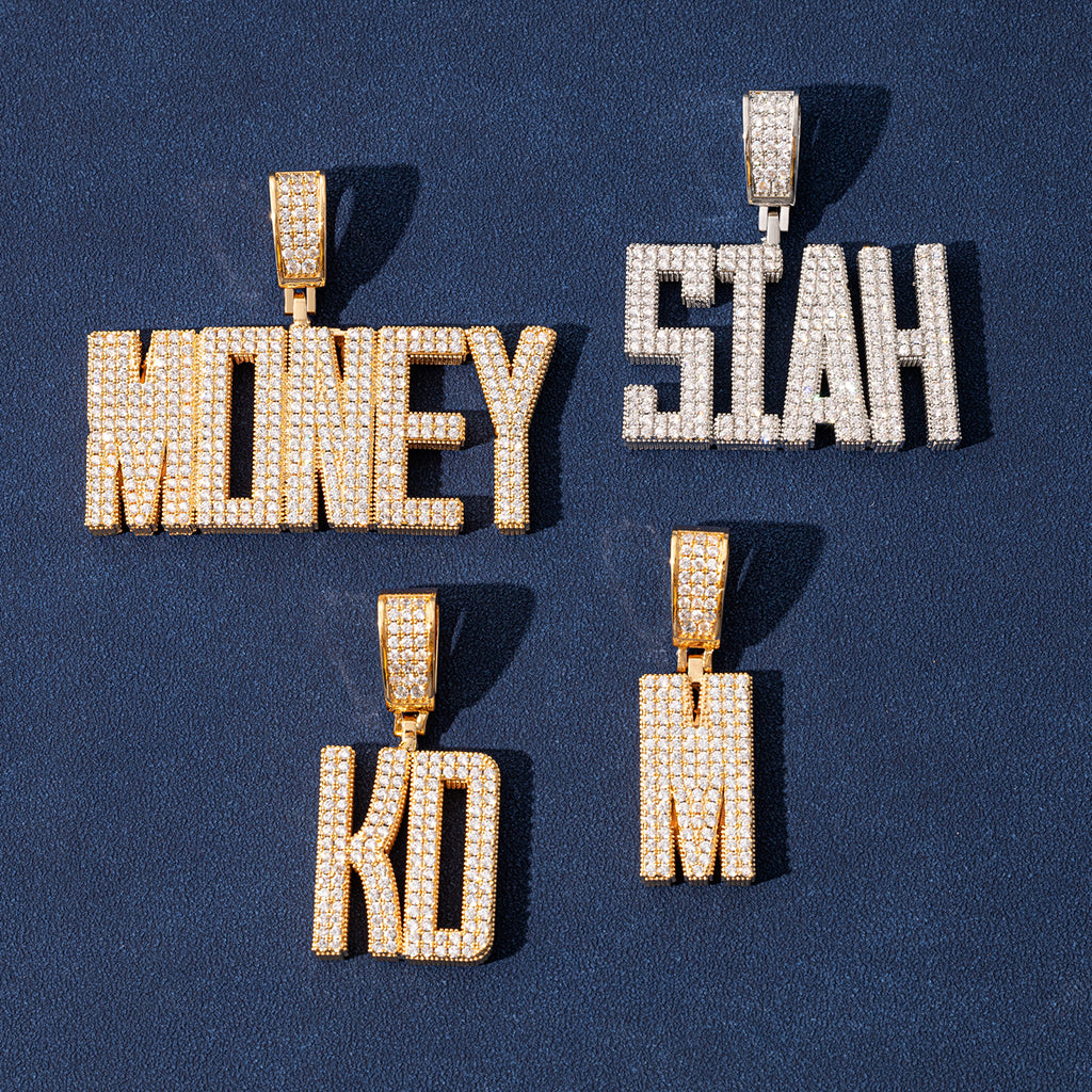 Condensed Font Custom Name Pendant