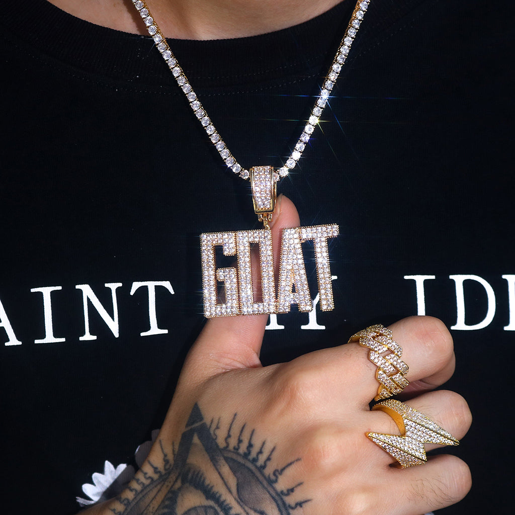 Condensed Font Custom Name Pendant