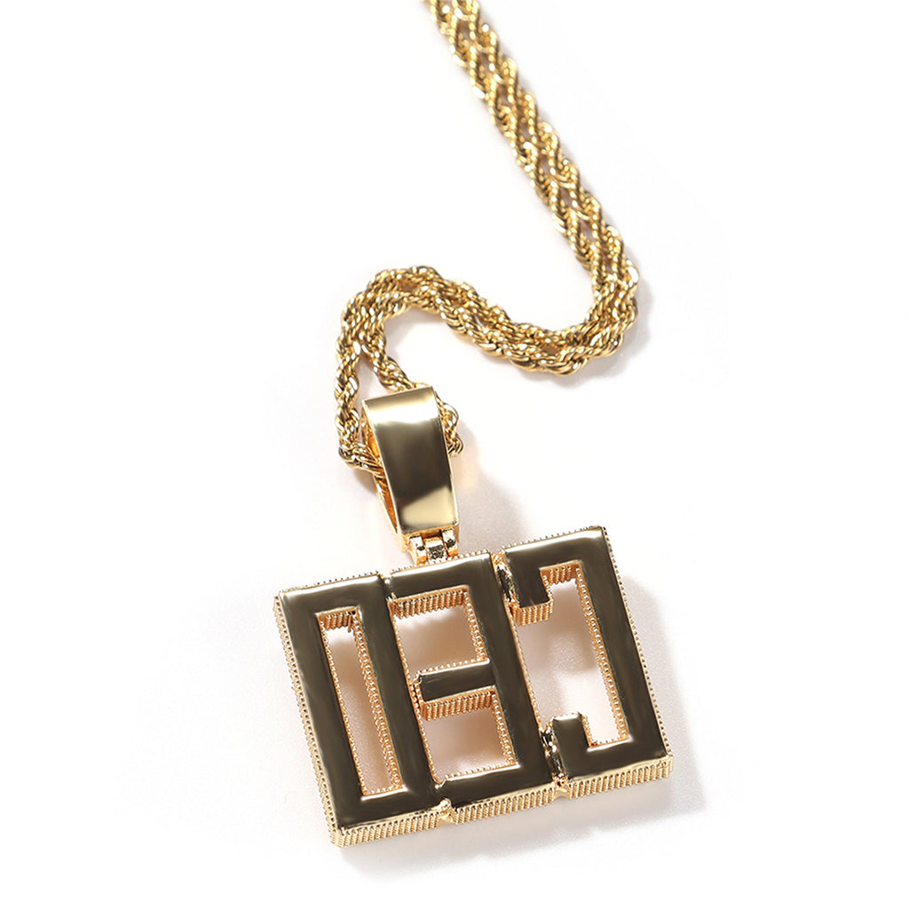 Condensed Font Custom Name Pendant
