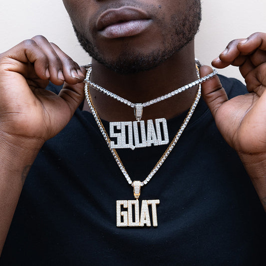 Condensed Font Custom Name Pendant