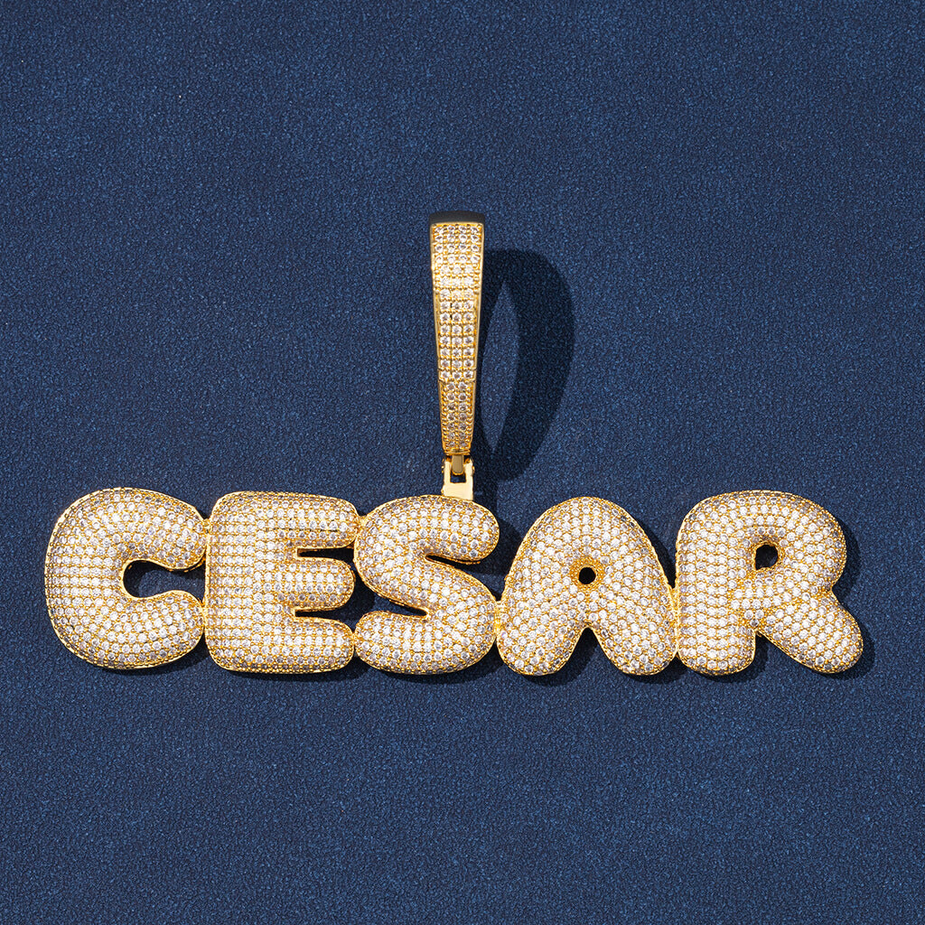 Fully Iced Cusom Name Pendant