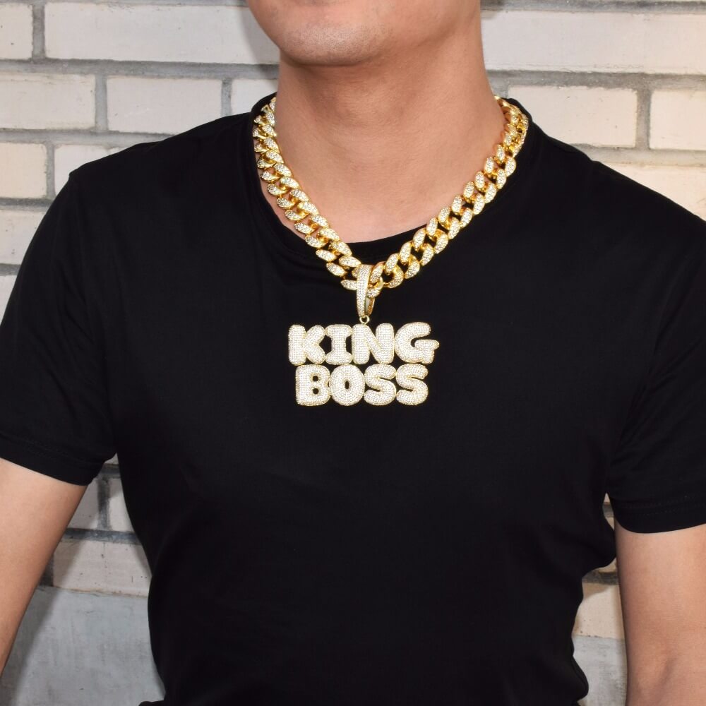 Fully Iced Cusom Name Pendant