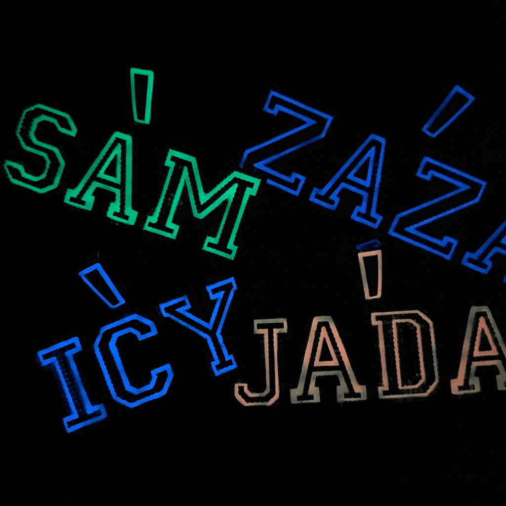Glow in the Dark Custom Name Pendant Necklace