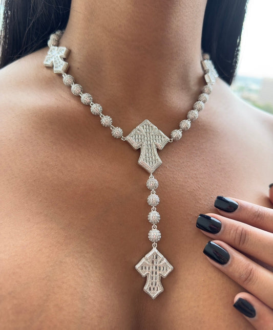 Beaded Cross Necklace