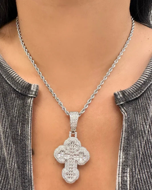 Chrome Cross Pendant