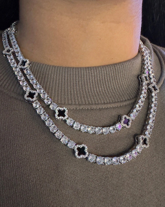 Clover Tennis Necklace