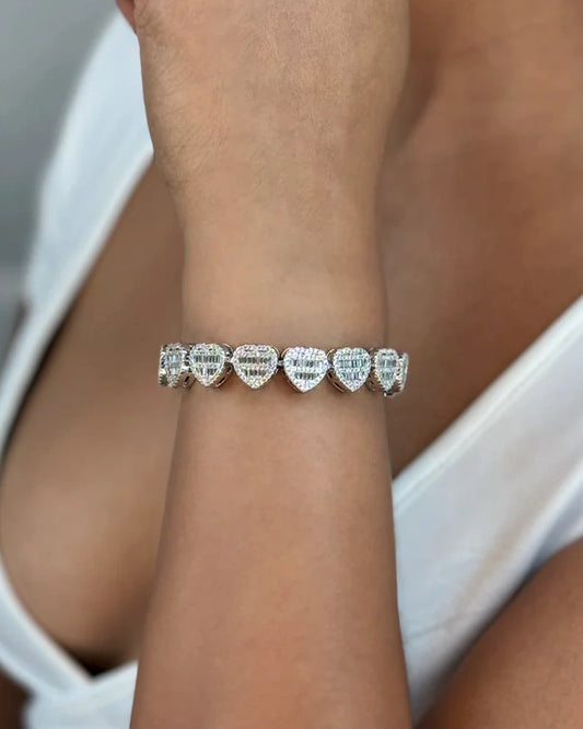Crushed Heart Bracelet