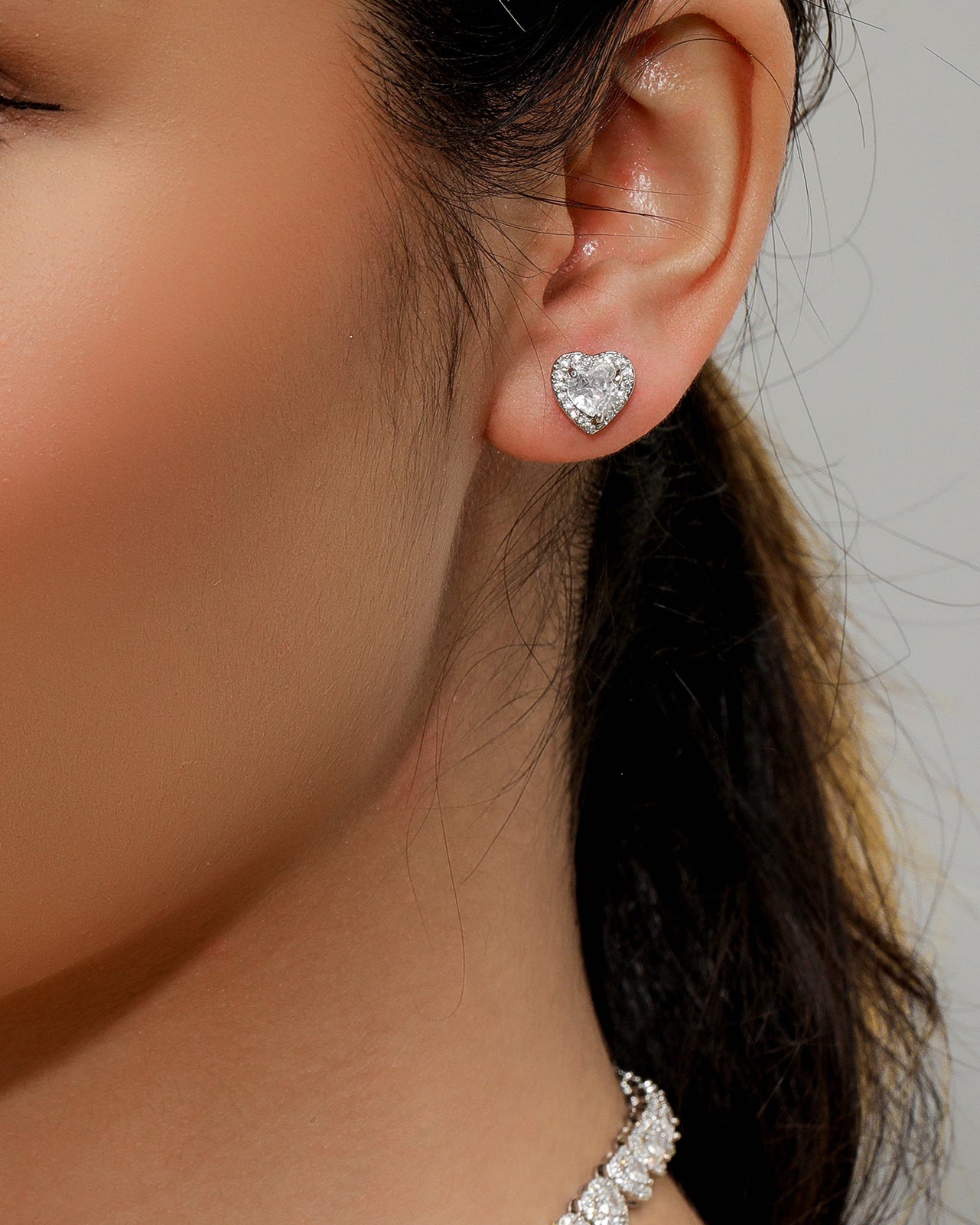 Heart Stud Earrings