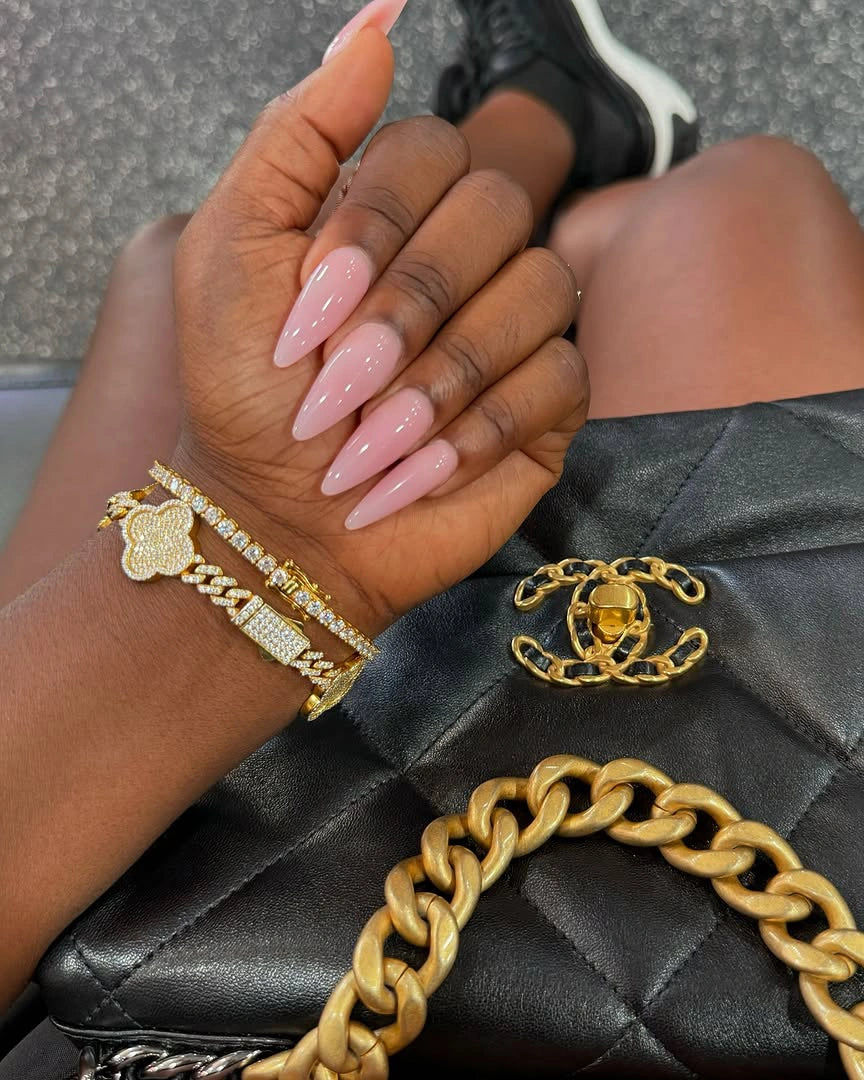 Lucky Clover Cuban Link Bracelet