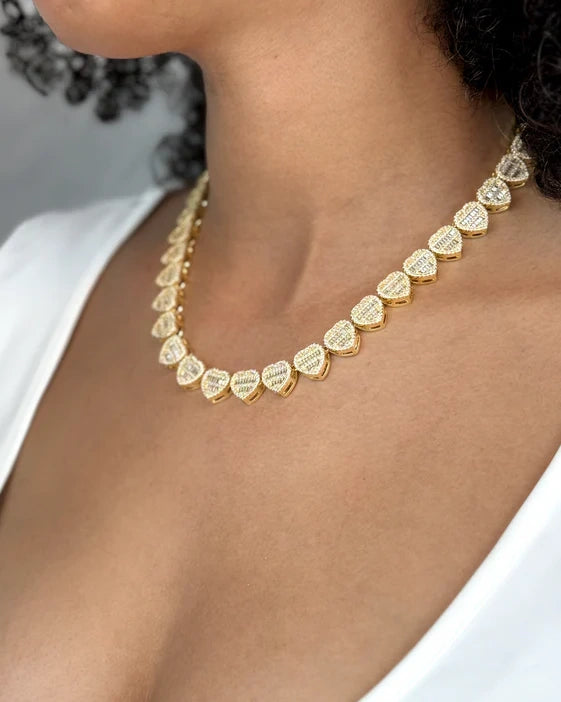 Crushed Heart Necklace