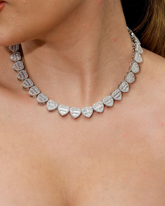 Crushed Heart Necklace