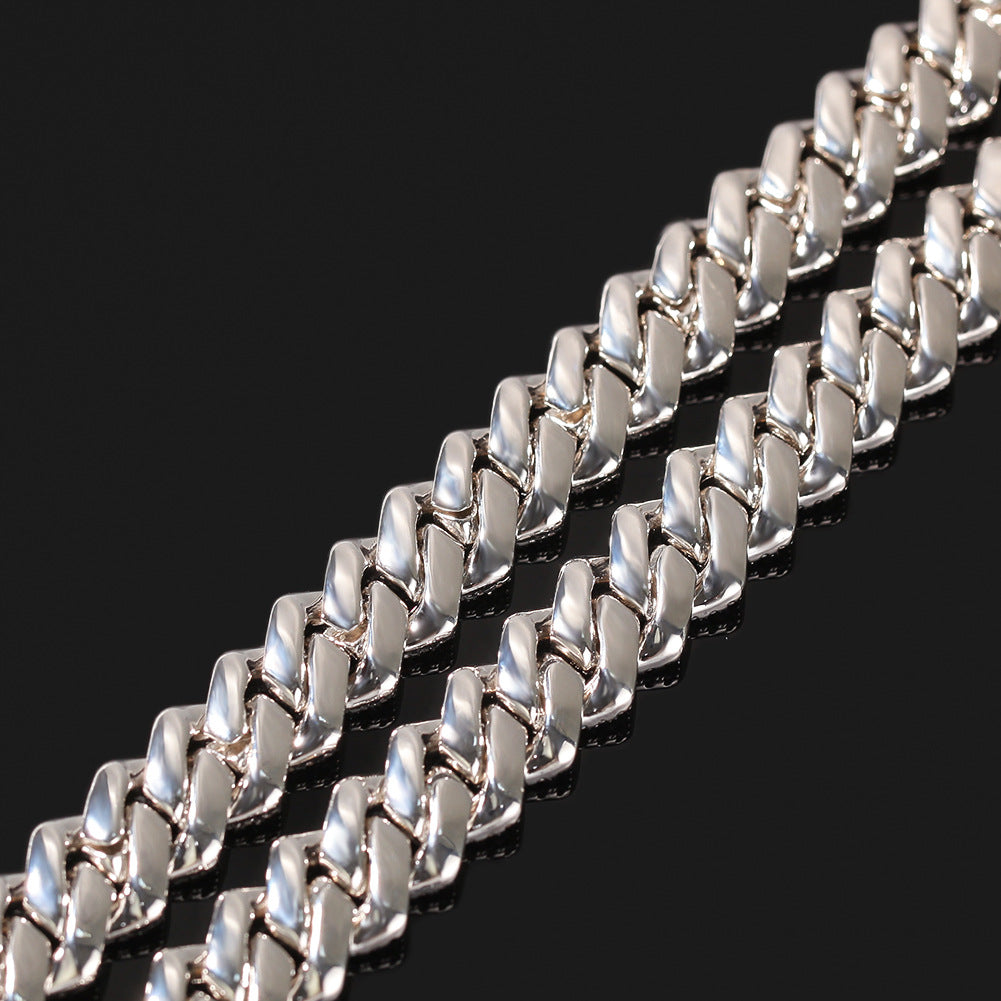14MM Two Row Prong Cuban Necklace for Man
