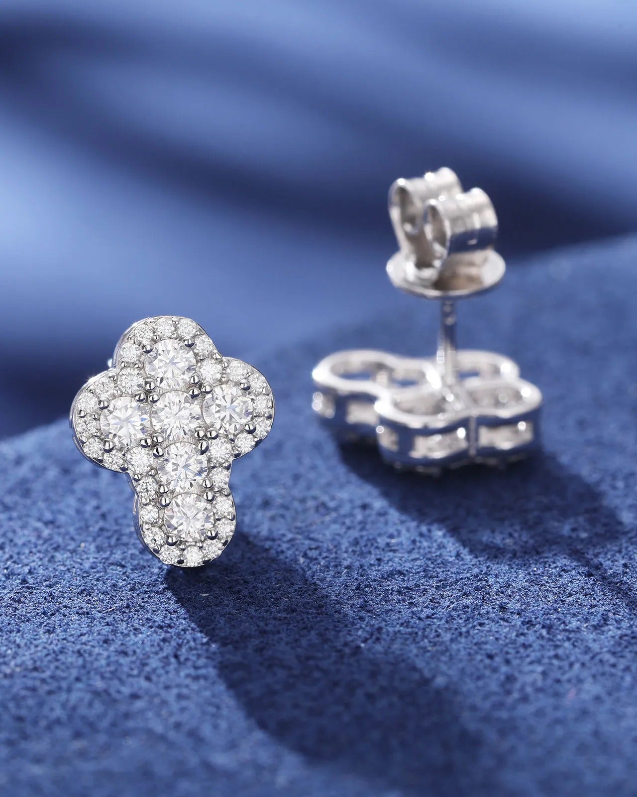Iced out Cross Earrings