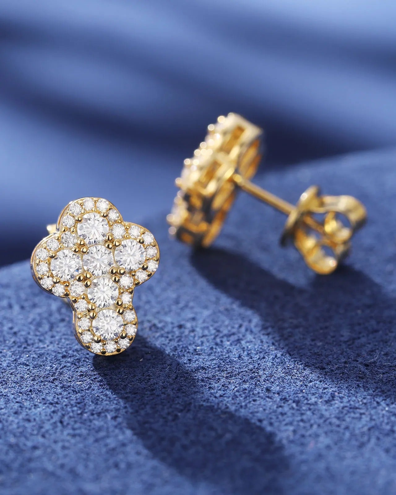 Iced out Cross Earrings