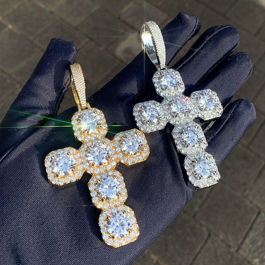 Hip Hop Diamond Cross Pendant